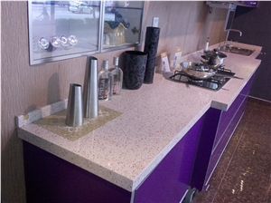 Manmade Pure Snow White Quartz Stone Kitchen Bar Tops/Solid Surface Bar Countertop