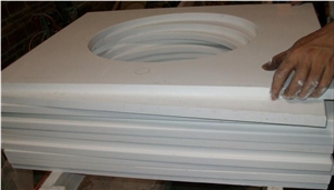 Manmade White Galaxy Quartz Stone Solid Surfaces,Engineered Stone Worktop