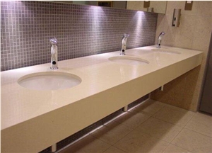Manmade White Galaxy Quartz Stone Solid Surfaces,Engineered Stone Worktop