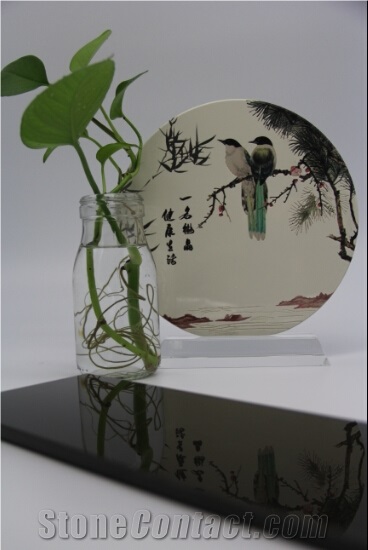 Nano Glass Black Slab Solid Surface