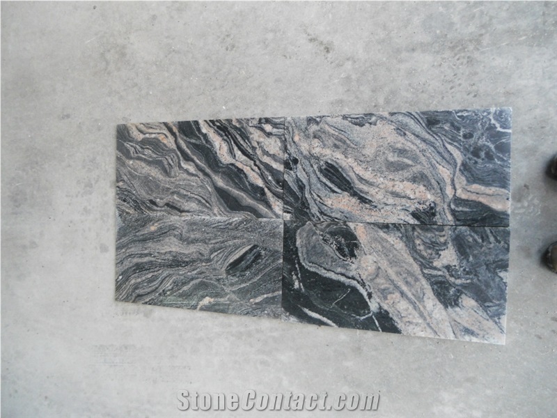 Multicolour Grain Granite Tiles & Slabs, Multicolor Polished Granite Floor Tiles