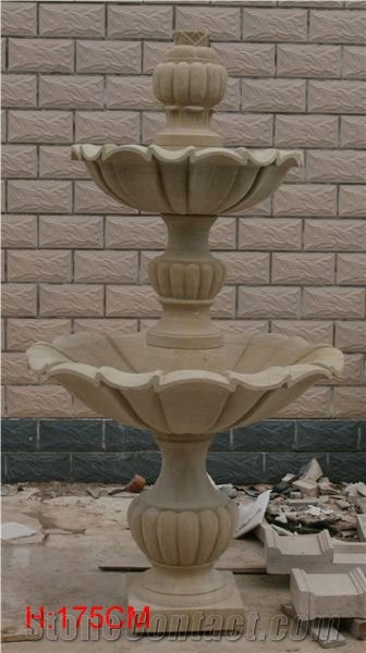 Fargo Fangshan White Marble Sculptured Fountains, Chinese White Marble Exterior Garden Fountains