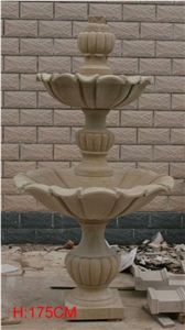 Fargo Fangshan White Marble Sculptured Fountains, Chinese White Marble Exterior Garden Fountains