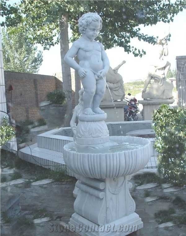 Fargo G603 Granite Dolphin Sculptured Fountains, Grey Granite Garden Fountains for Exterior Water Features