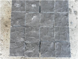Fargo Zhangpu Black Basalt Cube Stone, Chinese Black Basalt Cobble Stone 10x10x10cm, Natural Stone Paving Sets for Garden Stepping, for Driveway/Walkway Paving