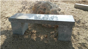 Hefeng Panxi Blue Granite Garden Bench, Exterior Furniture, Outdoor Benches, Park Benches, Patio Bench, Street Furniture, Outdoor Chairs