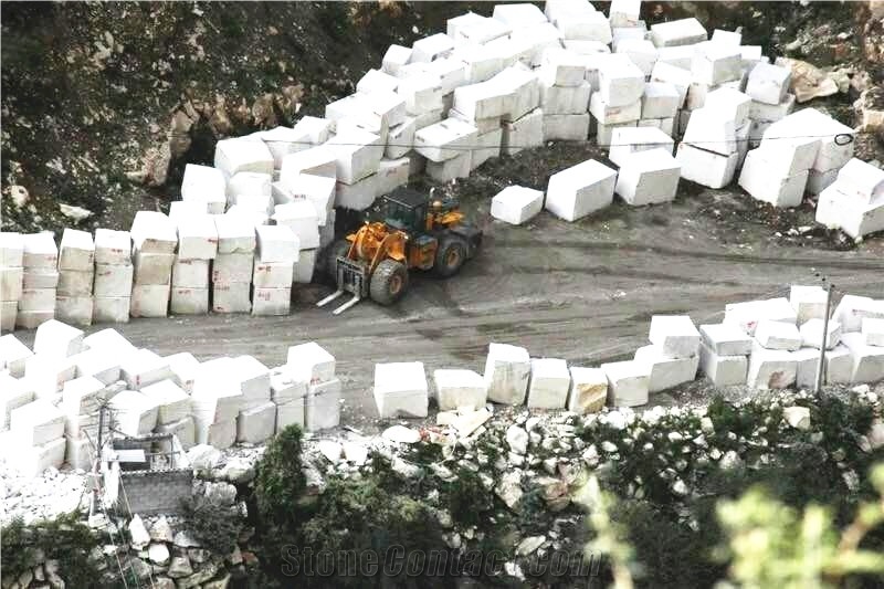 Sichuan White Marble Block , Danba White Marble Blocks