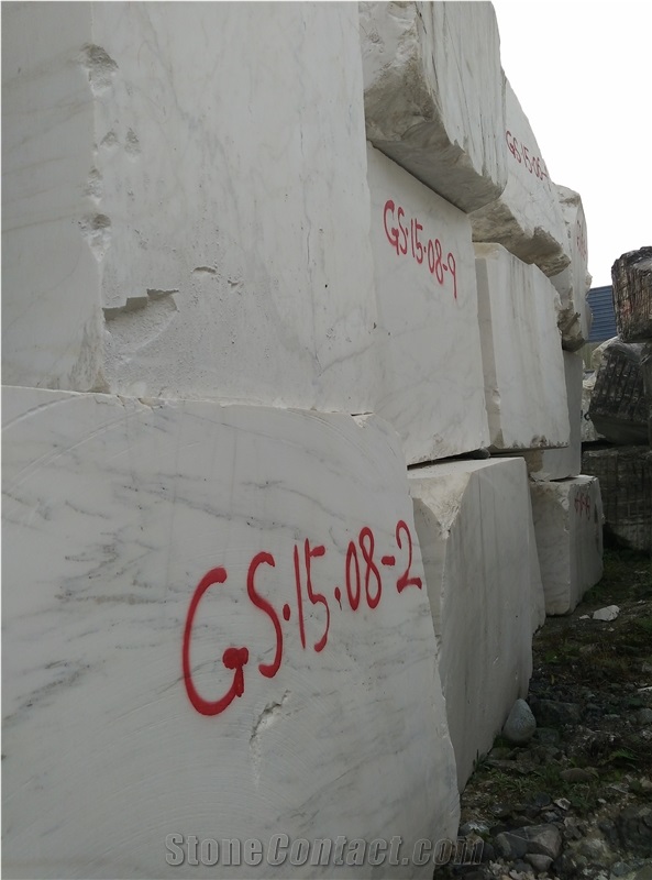 Sichuan White Marble Blocks, China White Marble, White with Grey Viens, White Marble Block. White Marble Slabs,White Marble Tiles ,White Marble Mosaic, White Marble for Floor