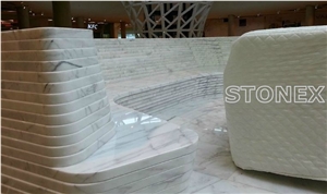White Pyrgos Marble Slabs, Tiles