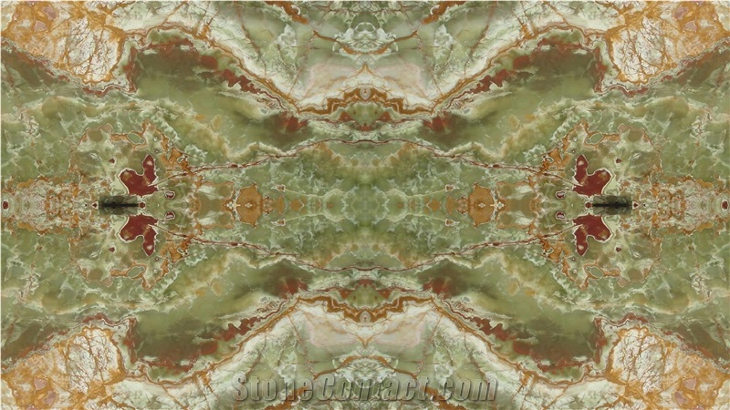 Multi Green Onyx, Multicolor Green Onyx Slabs, Tiles