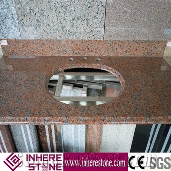 Chinese Cheap Red Granite G562 Granite Bath Top, Maple Red Kitchen Countertops / Island Tops, Vanitytops