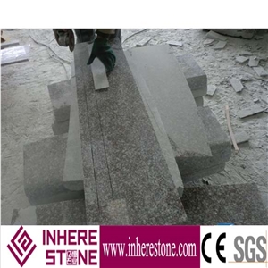 G664 Pink Granite Stair, Polished Surface Step, Anti-Slip Strip Stair Thread