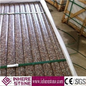 G687 Granite Steps & Risers, Stairs, Peach Red Steps, Imperial Pink Granite Slabs & Tiles