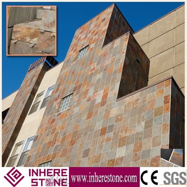 Natural Slate Stone Slabs & Tiles, Black Slate for Decoration