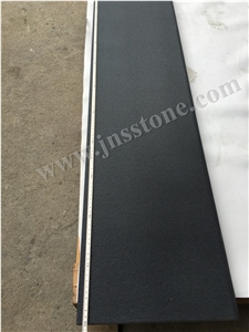 Hainan Black Basalt Honed&Brushed Bullnose Pool Coping