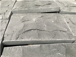 Hainan Black Basalt Mushroom Stone, China Black Basalt Mushroom Wall Cladding