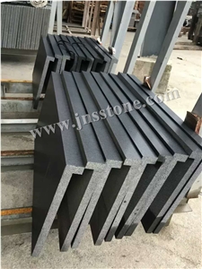 Rebated Pool Coping,Hainan Black Basalt Drop Face Pool Coping