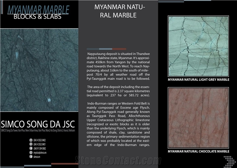 Marble Blocks, Myanmar Grey Marble