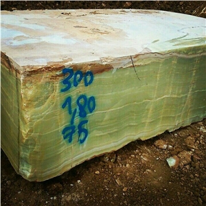 Maragheh Green Onyx Block, Iran Green Onyx