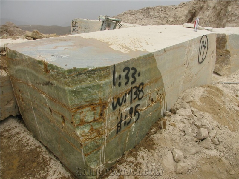 Maragheh Green Onyx Block, Iran Green Onyx