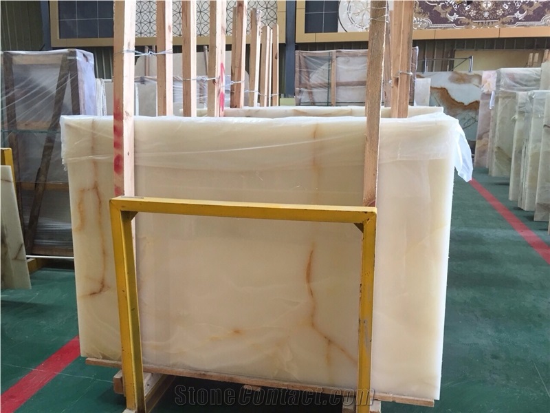 White Onyx Block (Ct), Iran White Onyx