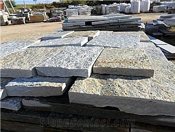 Pietra Di Luserna Quartzite Cube Stone & Pavers, Grey Quartzite Paving Sets Italy