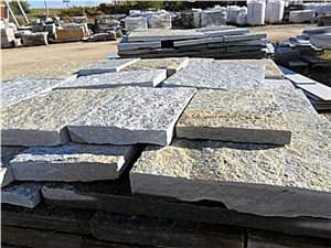 Pietra Di Luserna Quartzite Cube Stone & Pavers, Grey Quartzite Paving Sets Italy