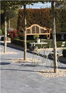 Blue Limestone Honed & Tumbled Pavers - 400x400x30mm, Blue Limestone Floor Covering, Cube Stone Australia
