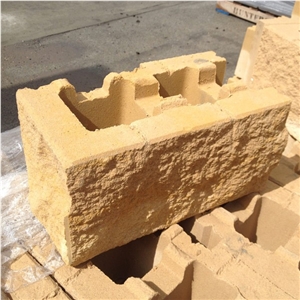 Ezywall: Retaining Wall Blocks Seconds, Beige Sandstone Ezywall Block