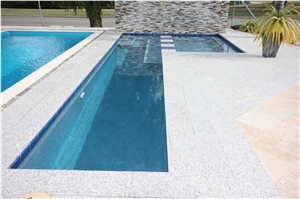 Sesame White Granite Pavers - 400x400x30mm, White Granite Cube Stone, Floor Covering, Cobble Stone