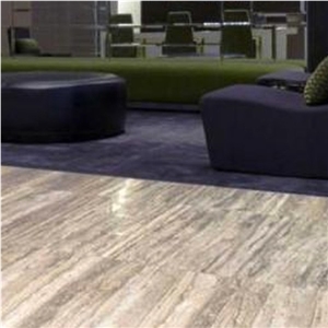 Vein Cut Honed Silver Travertine Unfilled Pavers - 600x300x30mm, Grey Travertine Pool Coping, Pool Pavers