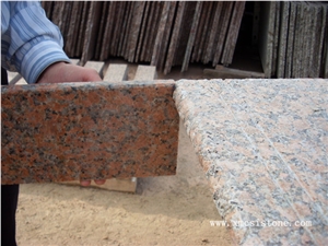 Professional Supplier Of G562 Granite Stairs & Steps Risers/ Maple Leaf Red Granite Staircase /Chinese Rossa Capao Red Steps
