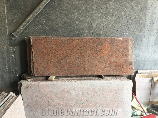 Professional Supplier Of G562 Granite Stairs & Steps Risers/ Maple Leaf Red Granite Staircase /Chinese Rossa Capao Red Steps