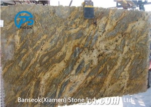 Amarelo Jaguar Granite Slabs & Tiles, Brazil Yellow Granite
