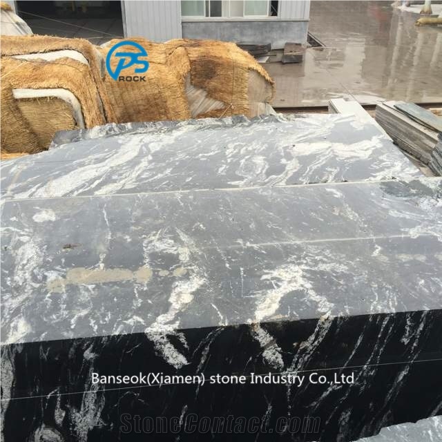 Royal Black Granite Block, China Black Granite, Building Granite