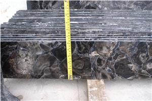 Black Agate Semiprecious Stone/Gem Stone Tiles & Slabs, Beautiful Decorative Semiprecious Stone/Gem Stone
