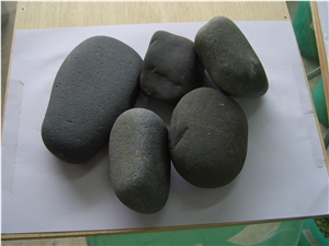 Black Honed Pebble Stone