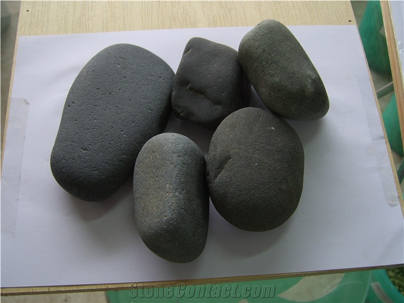 Black River Stone,Pebble Stone,Polished Pebble