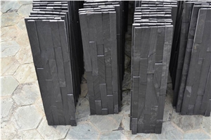 Black Slate Culture Stone,China Slate Stone Veneer, Black Mosaic Granite Slate Tiles & Slabs