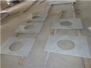Carrara White Marble Bathroom Countertops/Vanity Tops/Custom Countertops, Italy White Marble Countertops