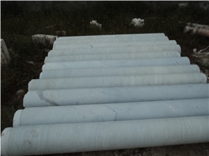 Carved White Marble Columns