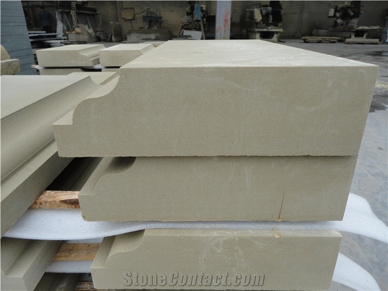 China Bluish Yellow Sandstone Kerbstone, Sichuan Bluish Yellow Kerbstone