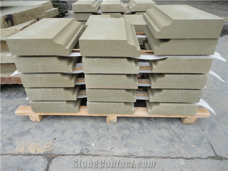China Bluish Yellow Sandstone Kerbstone, Sichuan Bluish Yellow Kerbstone