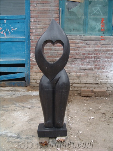 European Style Garden Brown Granite Lanterns