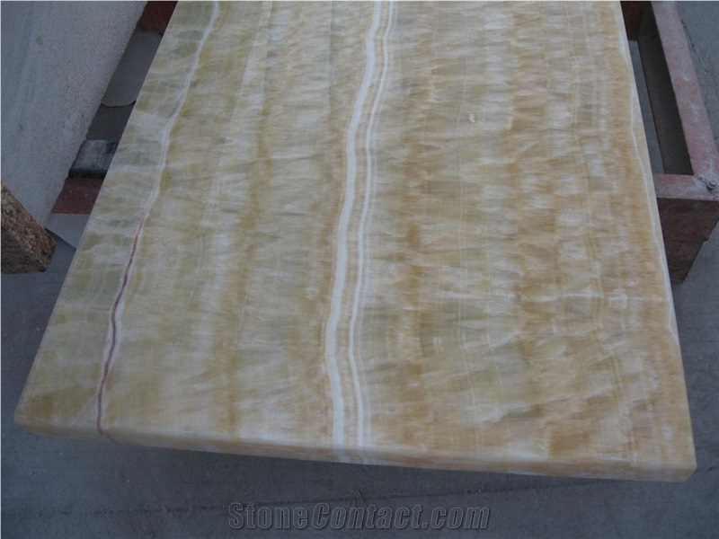 Honey Onyx Kitchen Countertops/ Kitchen Worktops/Vanity Tops/Custom Countertops, China Yellow Onyx Countertops
