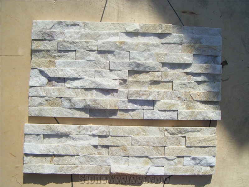 Natural White Quartz Stone Panel, Quartz Stone Wall Panel for Wall Cladding Z Stone, Cultured Stone for Wall Covering/Cladding