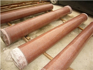 Red Marble Columns