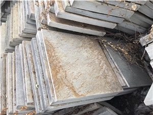 Rusty Slate Wall Tile and Floor Tiles, China Yellow Slate