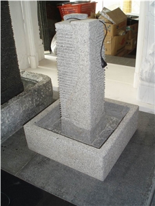 Small Granite Floating Ball Fountain, White Granite Floating Ball Fountains