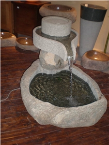 Small Granite Floating Ball Fountain, White Granite Floating Ball Fountains